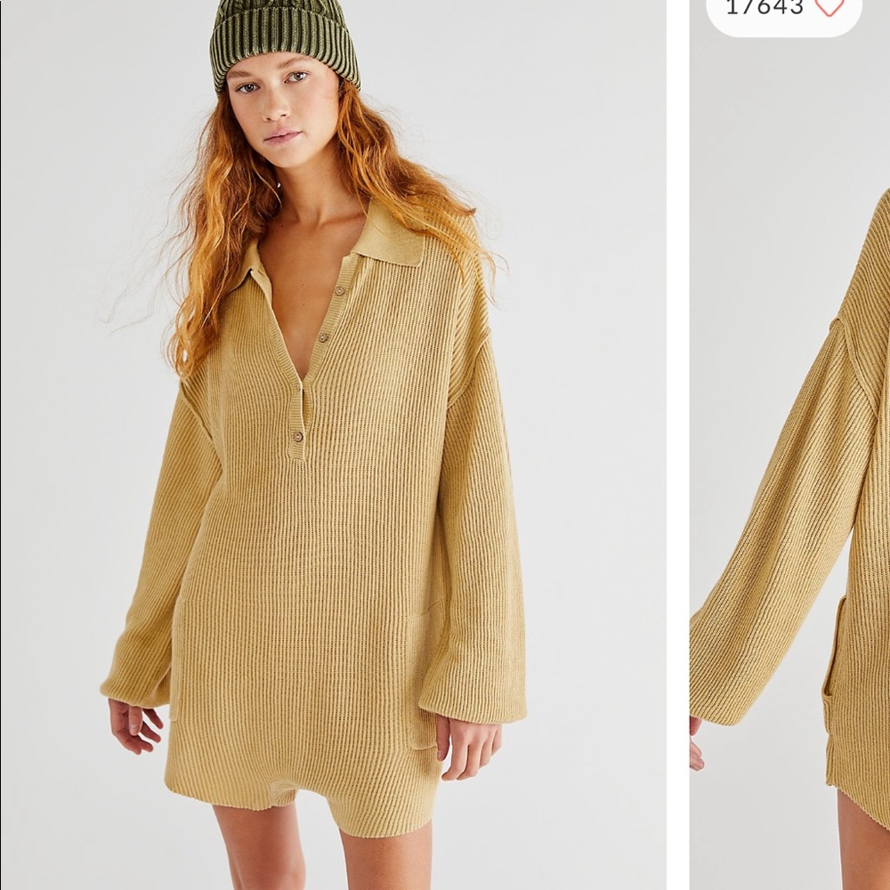 Free people picnic sweater romper (FP Beach)